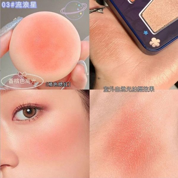 3 In 1 Colors Facial Blush Gradual Powder – Biya Korean Highlighter & Blush Palette