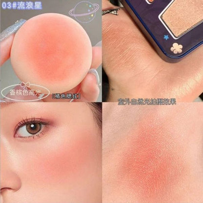 3 In 1 Colors Facial Blush Gradual Powder – Biya Korean Highlighter & Blush Palette