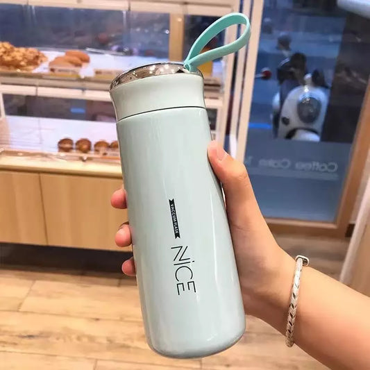 Water Bottles Liquid Storage Leak Proof Caps Perfect For Travel and Storing Beverages, Juice, Smoothies and Tea 450ml Multicolor
