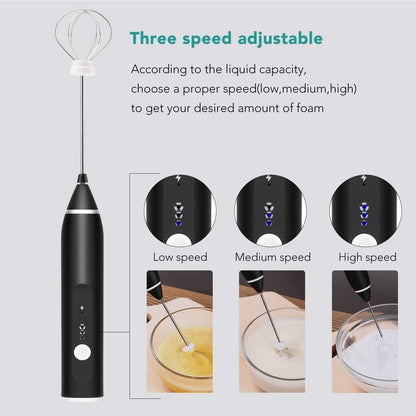 Rechargeable Electric Coffee Mixer