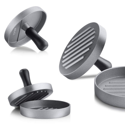 Stainless Steel Burger Press Patty Maker – Non-stick Hamburger Mold With Papers For Perfect Shaped Burgers